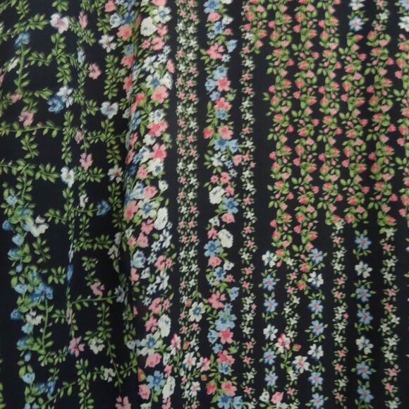 Women's small-medium vintage midi floral dress - Picture 2 of 4